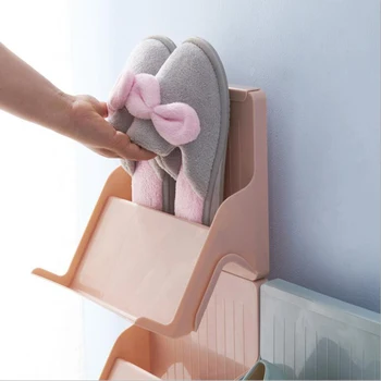 

Plastic Shoe Box Can Be Superimposed Shoe Rack Space Saving Shoes Organizers Combination Shoe Cabinet Storage Shoe Box Dustproof