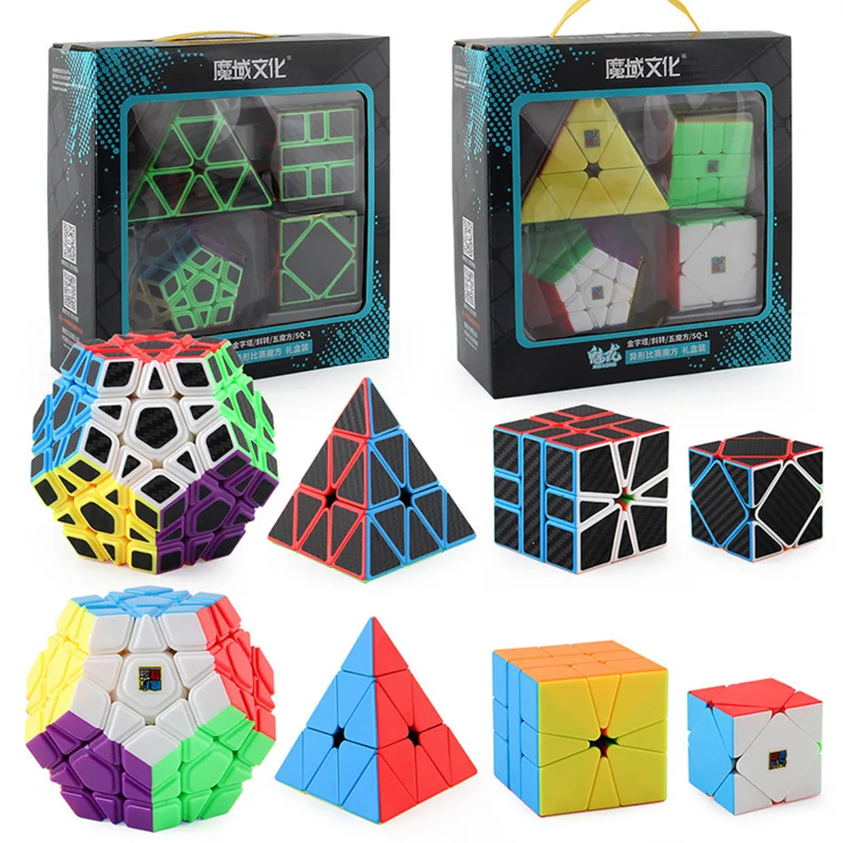 MoYu 4 шт. в комплекте Пирамида SQ1 Megaminx скошенный магический куб Подарочная коробка