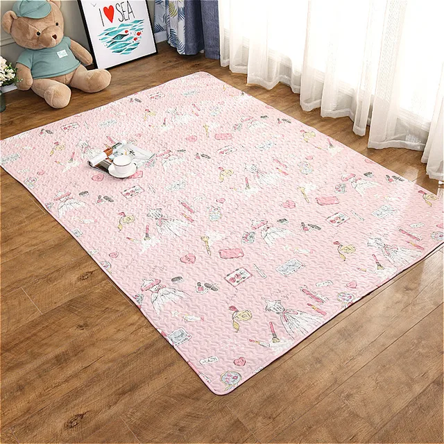 Baby Playmat Cartoon Living Room Rug Non-slip Cotton Kids Rug Puzzle Crawling Pad Developing Playmat Blankets Toys For Kids 4