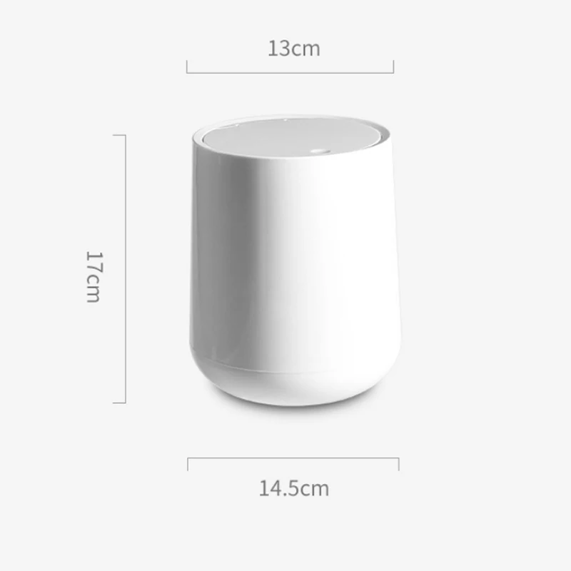 Mini Desktop Trash Can With Lid,small Countertop Tabletop Trash Bin For