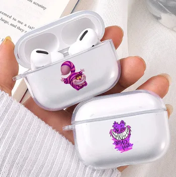 

Alice in Wonderland Cheshire Cat Cute Case For Airpods Pro Cover Silicon Bluetooth Earphone Case For Air Pods 3 Funda