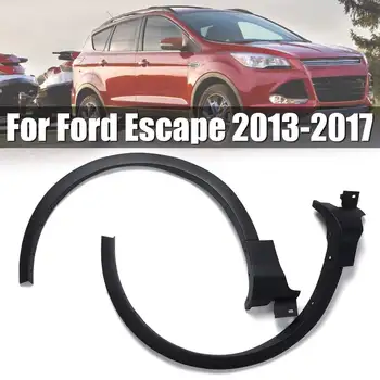 

A Pair Front Right & Left Black Mudguards Wheel Arch Fender Flare Molding Set For Ford Escape 2013-2017