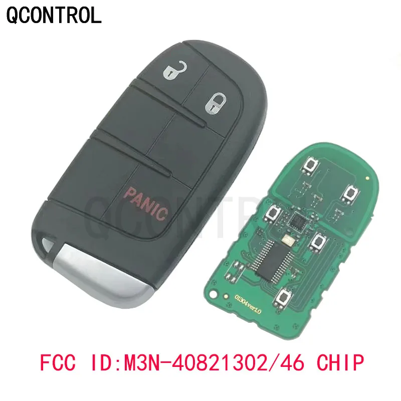 QCONTROL FCC ID: M3N-40821302 смарт-пульт дистанционного управления для DODGE/Chrysler 300 Зарядное устройство Путешествие Challenger Durango 46 чип Hitag2(7953