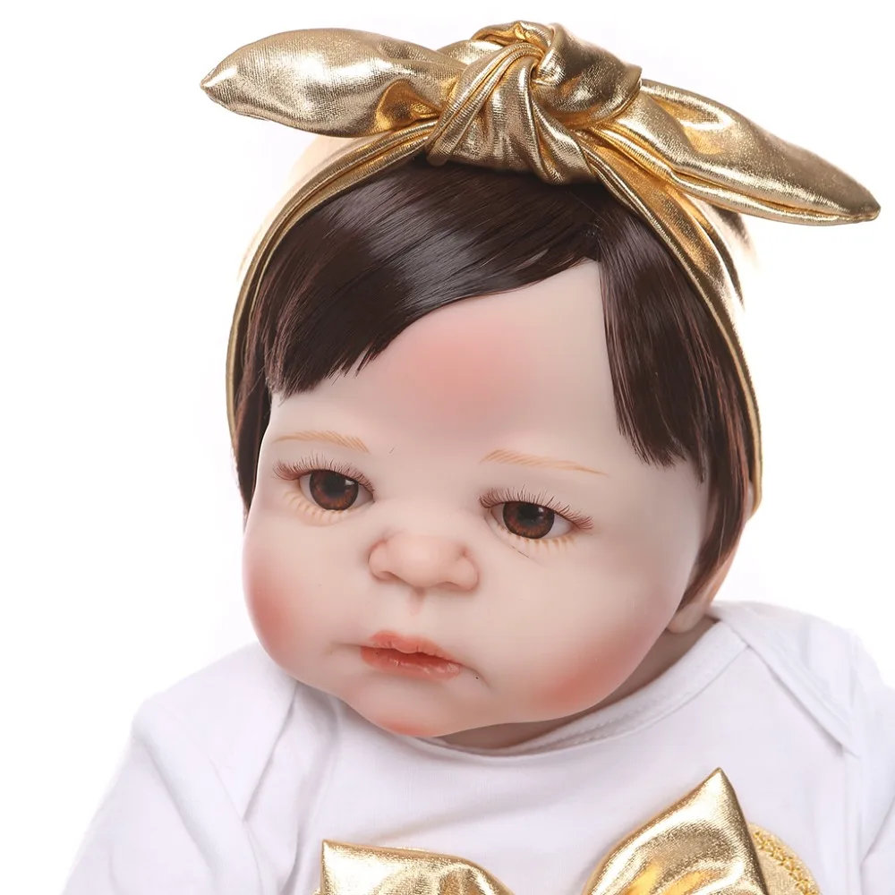 56 см Кукла Reborn Реалистичная полная силиконовая виниловая новорожденная детская игрушка девочка принцесса одежда соска реалистичные подарки ручной работы