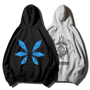 

High-Q Unisex TouHou Project Remilia Scarlet cosplay costume hoody sweatshirt casual hoodies jacket coat for men women Pullover