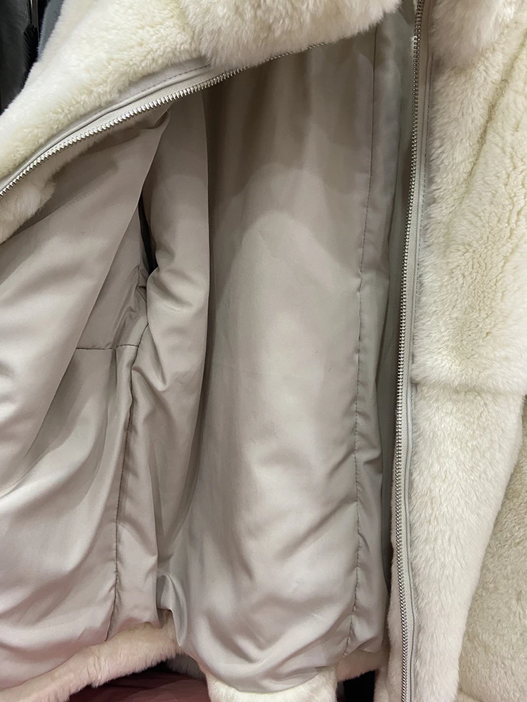 New Arrival Women Winter Warm Super Soft High Quality Stand Up Collar Real Natural Rex Rabbit Jacket Coat Rex Rabbit Fur Collar