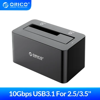 

ORICO 2.5 3.5 inch Type C HDD Docking Station SATA to USB3.1 Gen2 10Gbps HDD Enclosure for SSD HDD Hard Drive Enclosure