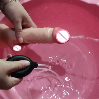 JingZhi Realistic Squirting Dildo For Women Sex Toy Lesbian Strapon with Suction Cup Anal Dildo Big Dick Penis Adult Products 18 2