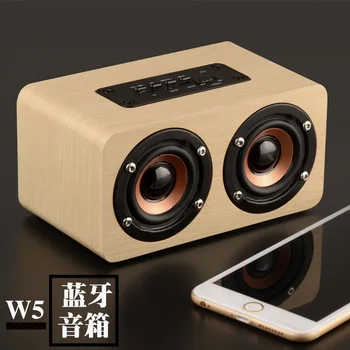 

Wireless Bluetooth Speaker Card Instert Mini Outdoor Portable Vehicular Audio System Desktop Wood Subwoofer Manufacturers Direct