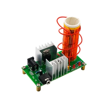 

A6-- Mini Tesla Coil Kit 15W Mini Music Tesla Coil Plasma Speaker Tesla Wireless Transmission DC 15-24V DIY Kits
