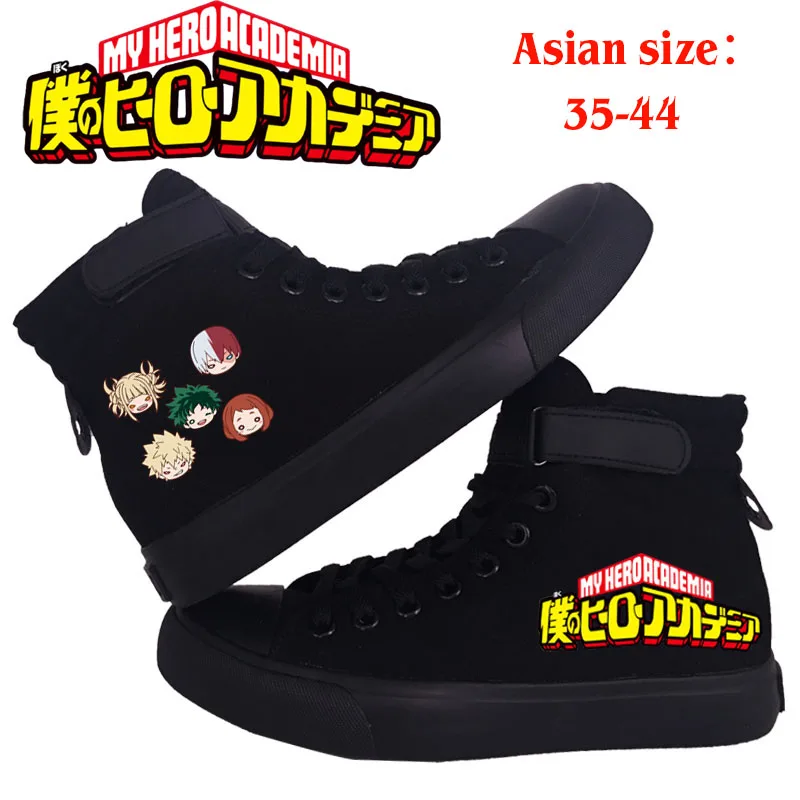 

Anime My Hero Academia Bakugou Deku Printed High-top Lace Up Canvas Shoes Casual Shoes