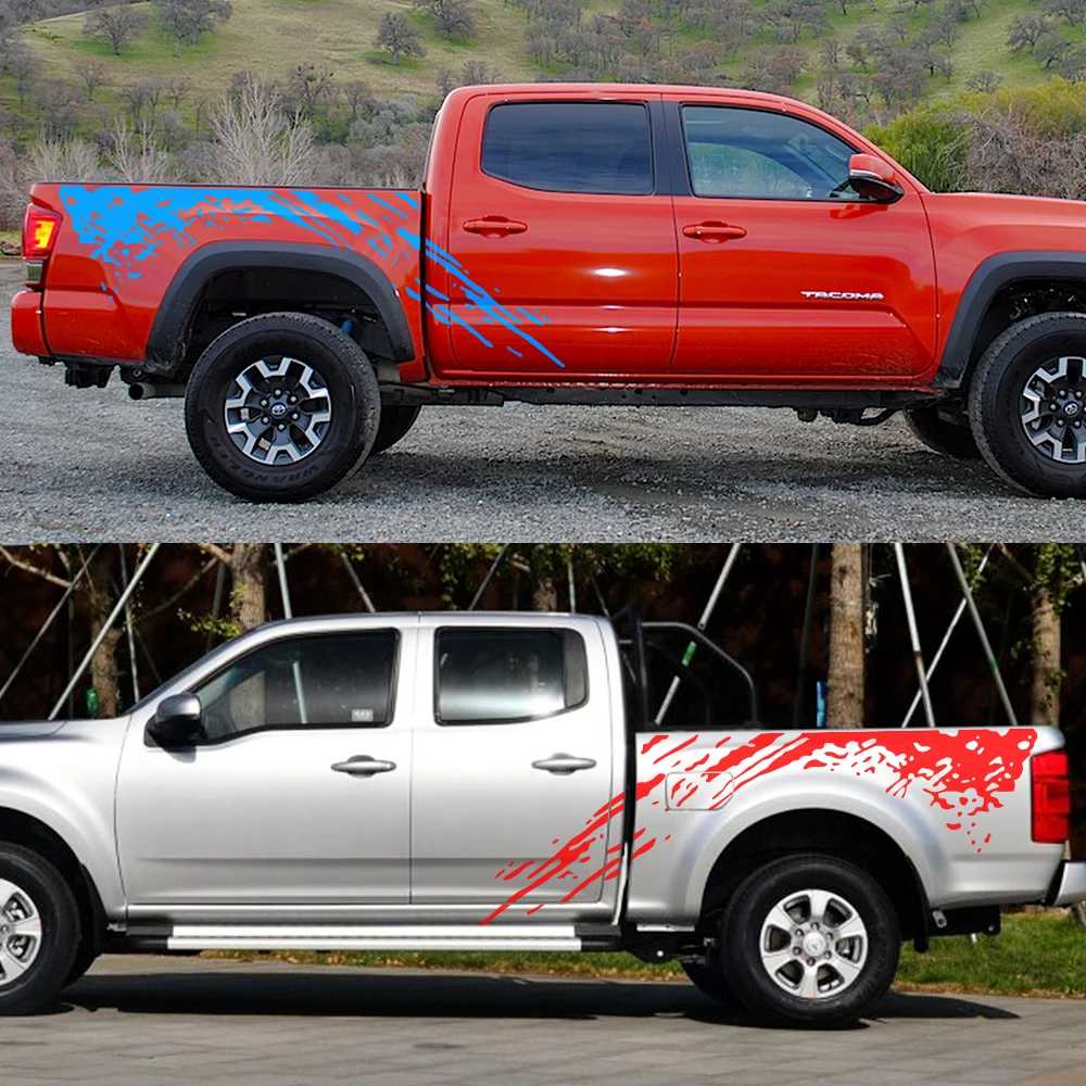 Car Door Side Stickers For Ford Ranger Raptor Nissan Frontier Navara Toyota Tundra Hilux Chevrolet Silverado Sierra RAM Pickup