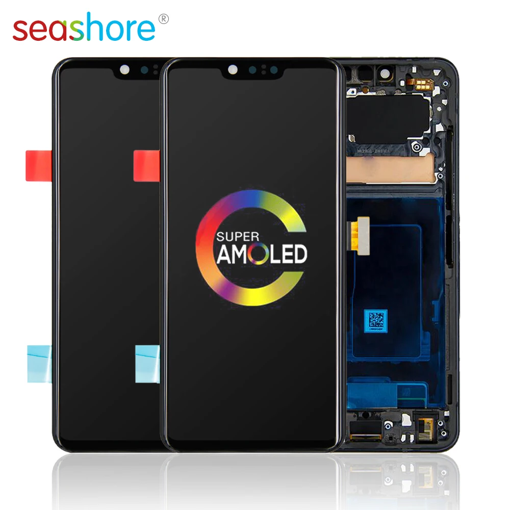 Оригинальный дисплей 6 1 дюймов для LG G8 ThinQ LCD с рамкой запасная деталь LMG820QM |