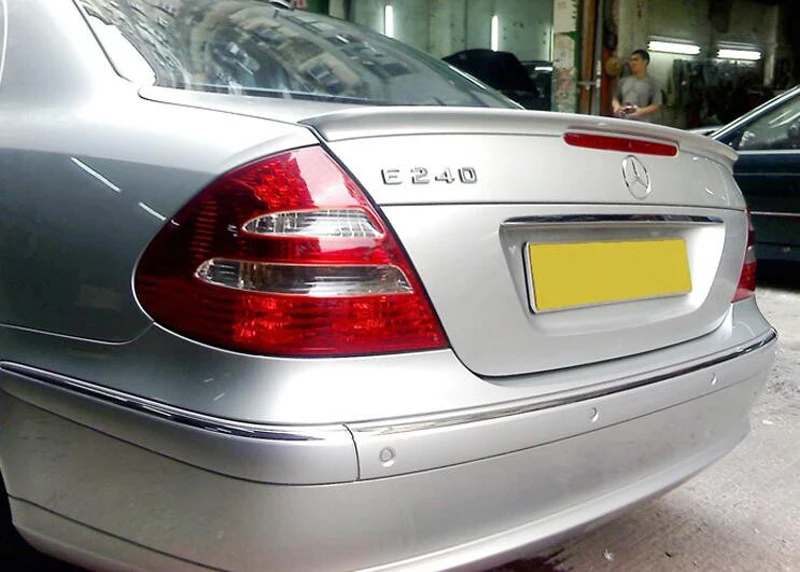Спойлер для W211 2003-2006 Mercedes-Benz W211 YC E-class E200 E260, спойлер из АБС-пластика, заднее крыло, цветной задний спойлер