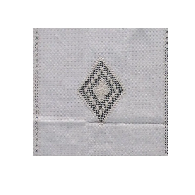 Handmade embroidered kitchen curtains lace edge shutter shower curtains decorated for cafe home textile beige