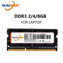 

WALRAM DDR3 2GB 4GB 8GB 1600 Ram for Laptop 1600MHz Sodimm Macbook ddr3l 1.35V Compatible ram 1866 Mhz