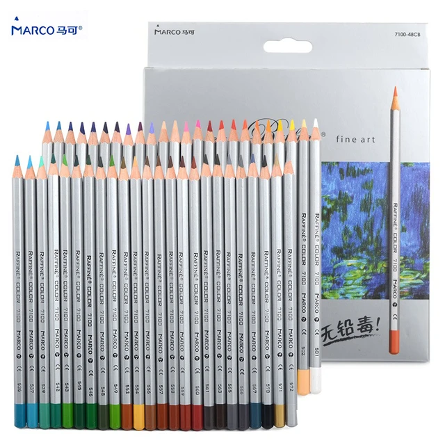 Marco Professional 6/12 Colors Metallic pencil Drawing Colored Pencil –  AOOKMIYA