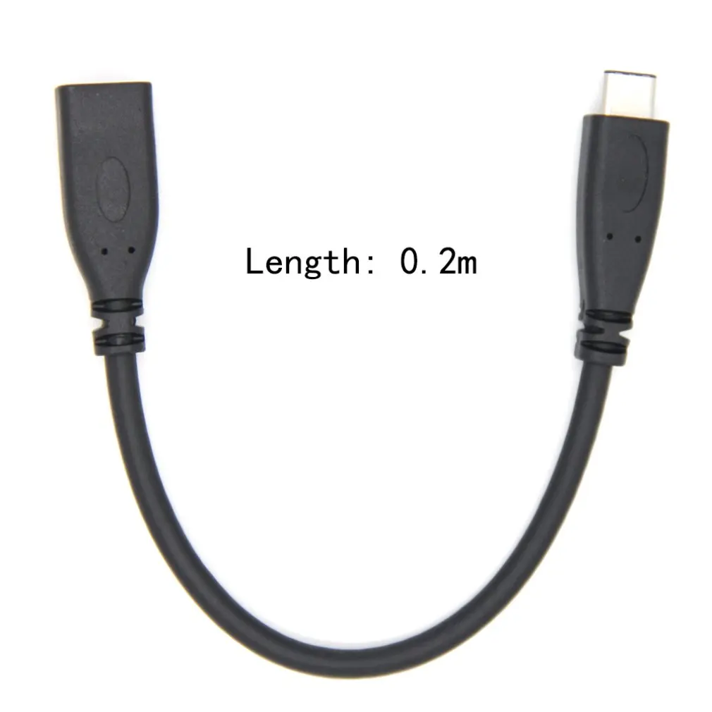 Сверхдлинный прочный кабель для передачи данных USB3.1 type-C для USB-C и женщин