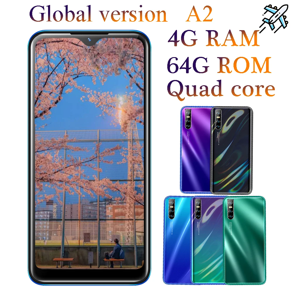 A2 quad core глобальная версия смартфонов 4 Гб 64 13MP 6 26 капли воды экран android Мобильные