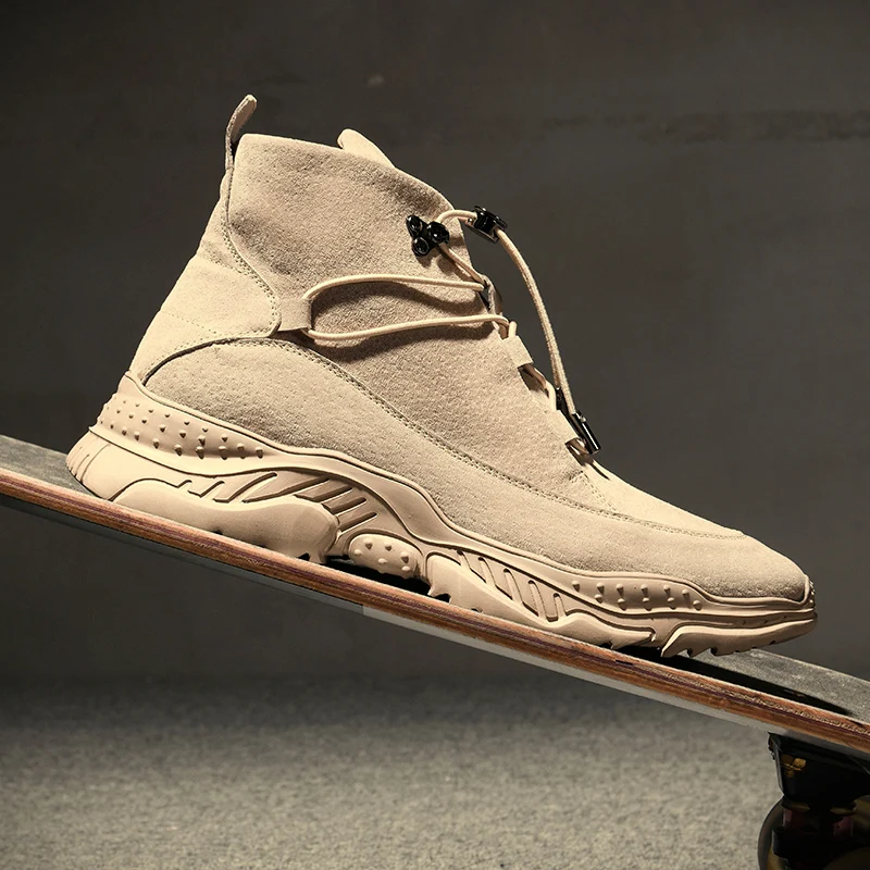 

2019 New Men Shoes Men Dress Boots Mens Casual Winter Boots Snow Boots Soft Walking Sneakers Comfortable Working Shoes 