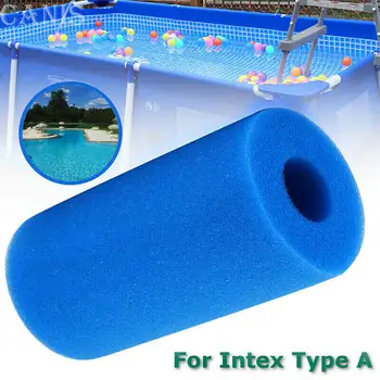 

Blue Swimming Pool Foam Filter Reusable Foam Filter Sponge Washable Cartridge for Intex Type A Biofoam Cleaning Swimming tool