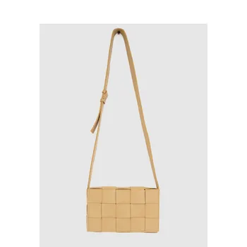 

Bag women's net red with woven women's bag new ins small square bag single shoulder straddling fashion women's bag#550