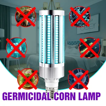 

60W LED Ultraviolet Light E27 Smart Timer Germicidal Corn Lamp 220V LED Ozone Bulb 110V Disinfection Lamp with Remote Controller