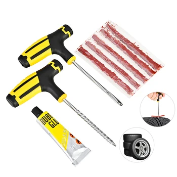 

Professional Car Tire Puncture Repair Plug Repairing Kit Needle Patch Fix Tool TireTyre Puncture Plug Garage Car Accessories