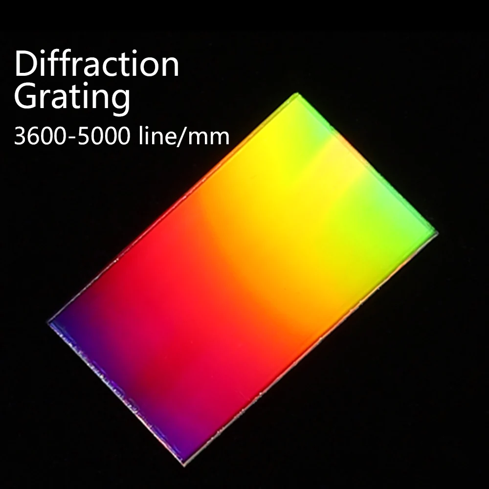 

Diffraction Grating Holographic Glass 3600-5000 lines Physical optics Spectroscopic interference optical instrument 40x25mm