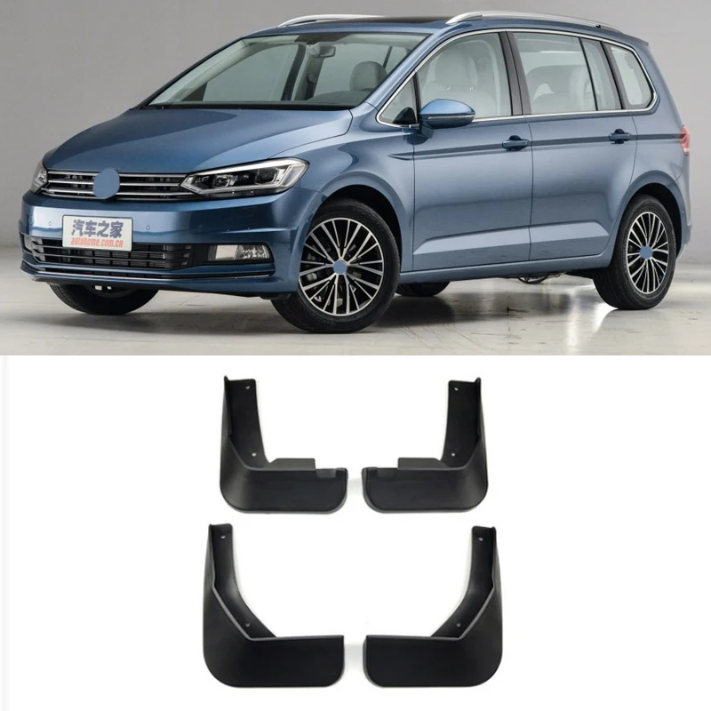 

Front Rear Molded Car Mud Flaps For VW Touran 2016 2017 2018 Volkswagen Mudflaps Splash Guards Mud Flap Mudguards Fender