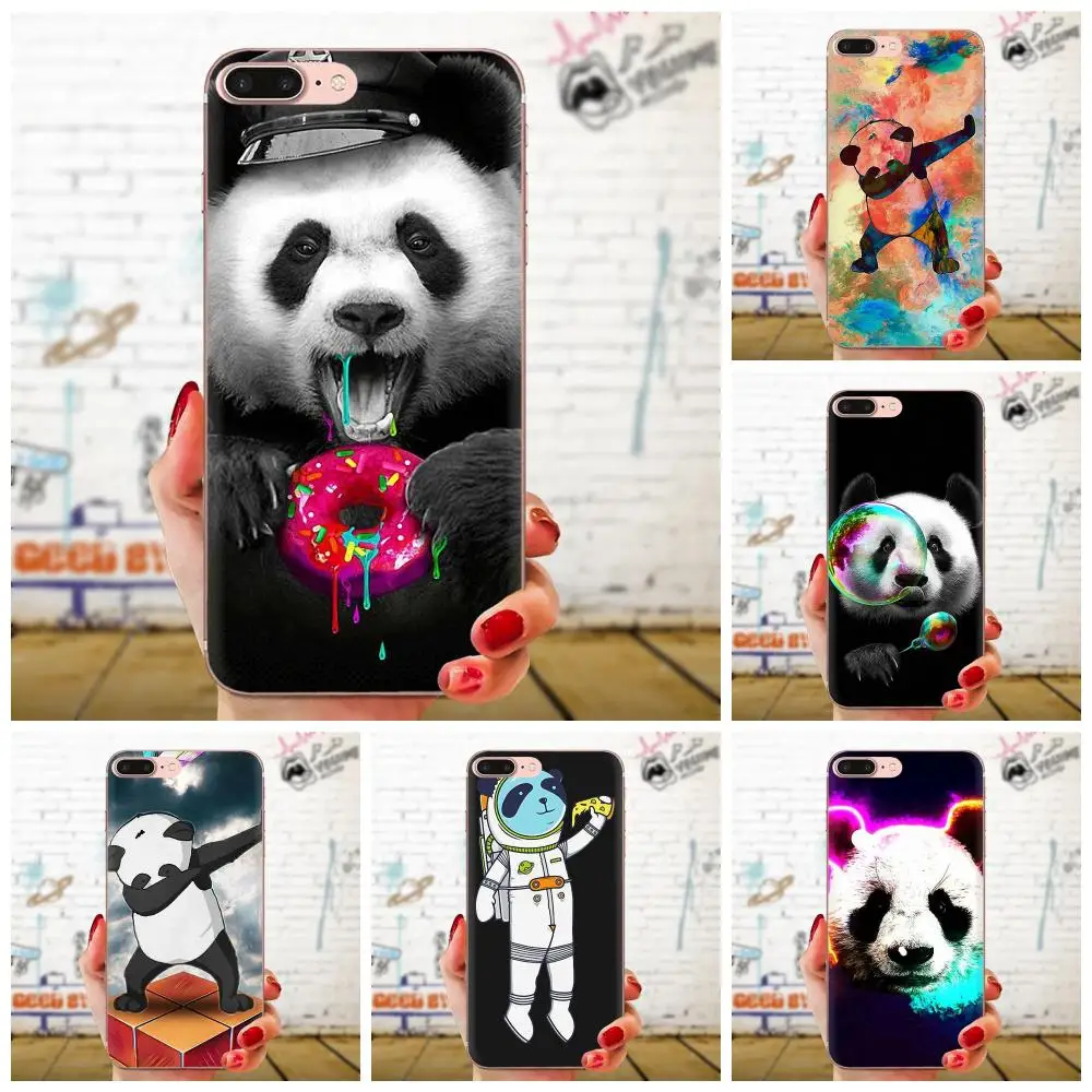 Мягкий черный чехол из ТПУ для телефона Panda Dab Xiaomi Redmi Mi 4 7A 9T K20 CC9 CC9e Note 7 9 Y3 SE Pro Prime Go