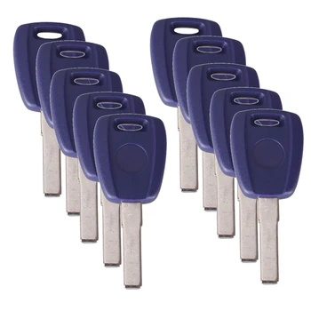 

10X Transponder Key Uncut Blade SIP22 Key Shell for Fiat 500 Ducato