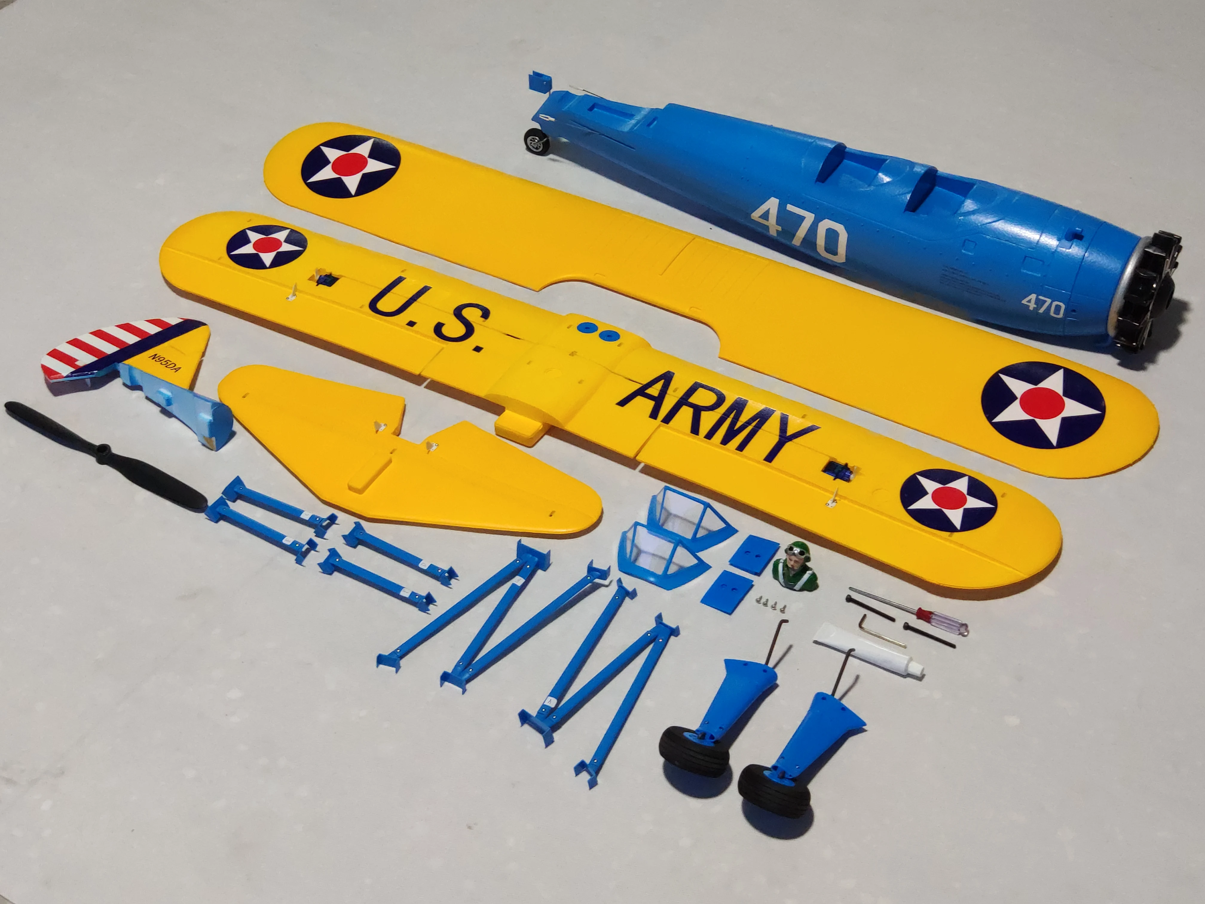 Новый супер детализированный 4 CH 2 GHz Stearman PT 17 RC Bi Plane PNP и комплект PT17 pt17|rc airplane pnp|rc