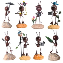 Металлическая скульптура Ретро Железный муравей украшение уникальное металлическое Искусство украшения творческие подарки для детей, несколько муравьев модель
