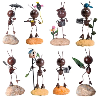 

Metal Sculpture Retro Iron Ant Decoration Unique Metal Art Decoration Ornaments Creative Kids Gifts, Multiple Ant Model