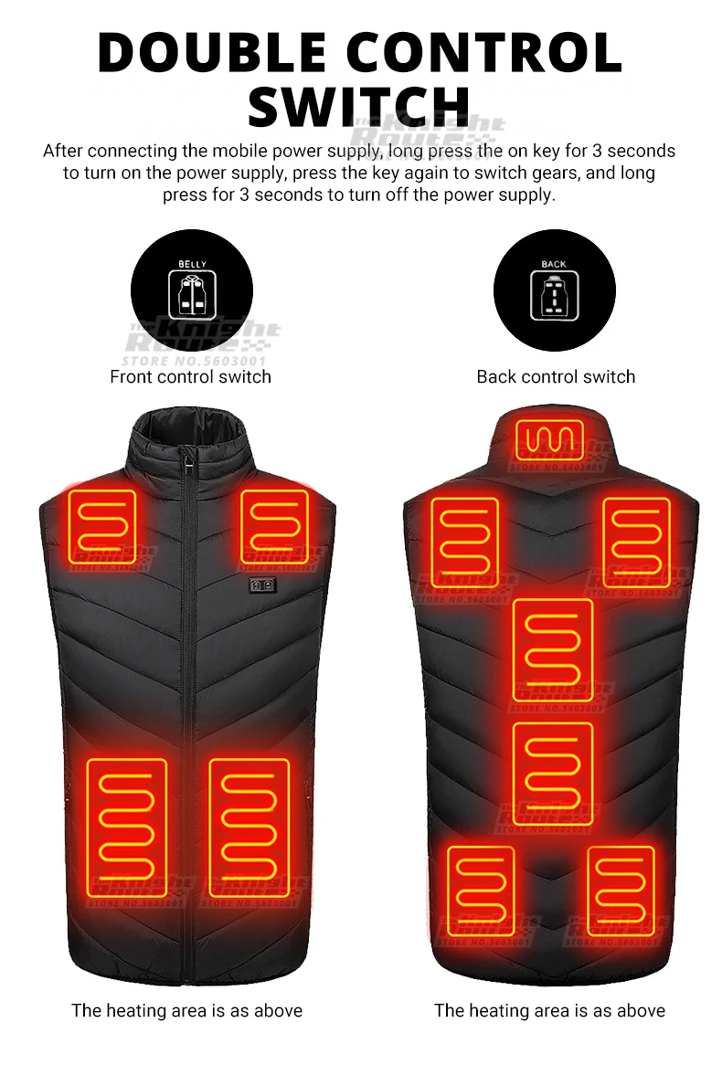 Battery Powered Heated Body-Warmer Heated Vest