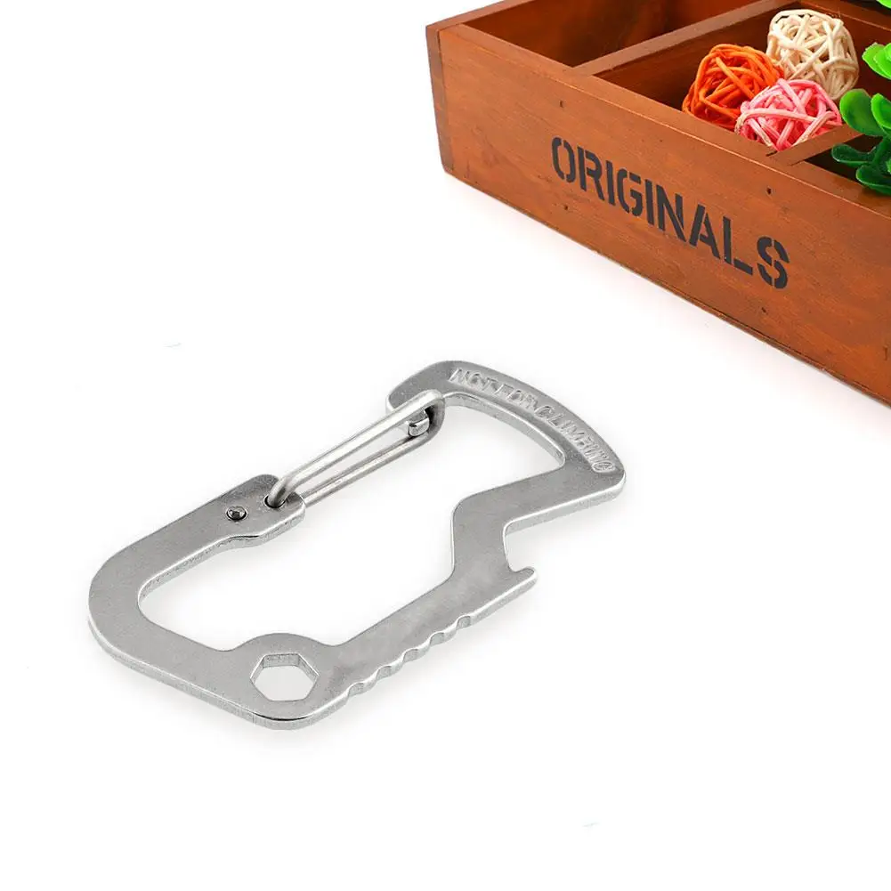 

Survival Camping Climbing Gear Carabiner Keychain Multi Tool Key Chain NEW