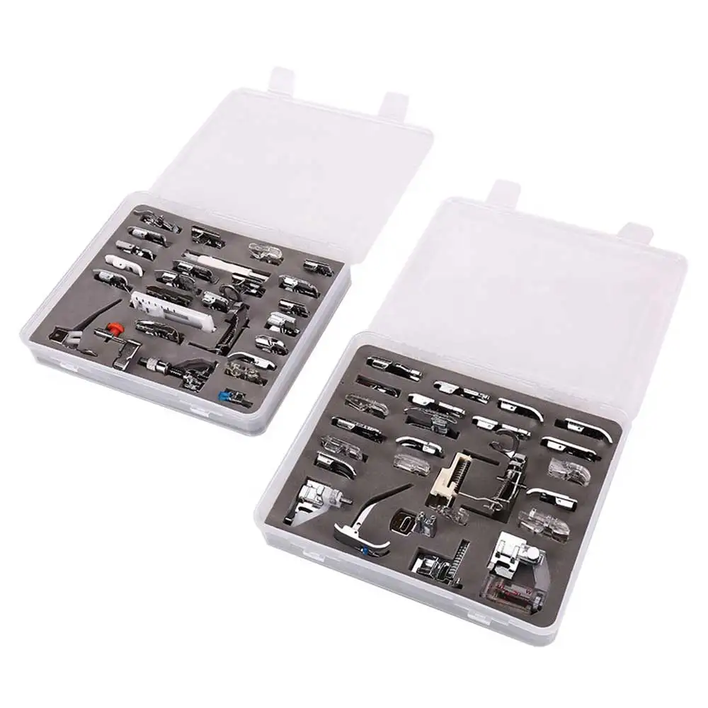 INNE 32/42/52/62pcs/Set Sewing Machine Presser Feet Home Accessories Kit Domestic Tools Multifunction For Brother Singer Parts 4