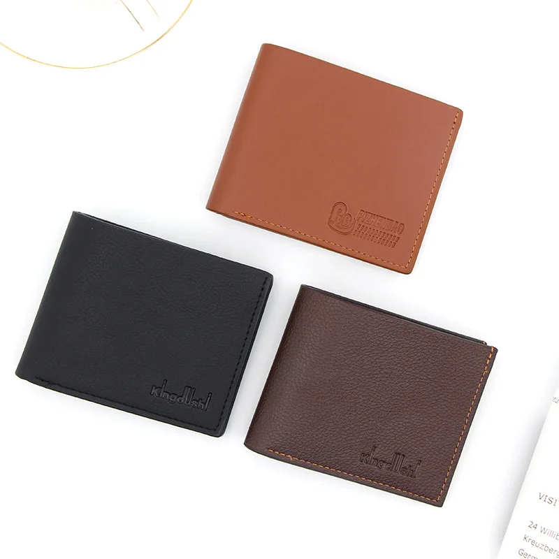 

Personality Fashion Men's Short Wallet Men's Wallet Card Package Low Price Cheap Wallet Cross Section Men's Wallet Card Sets