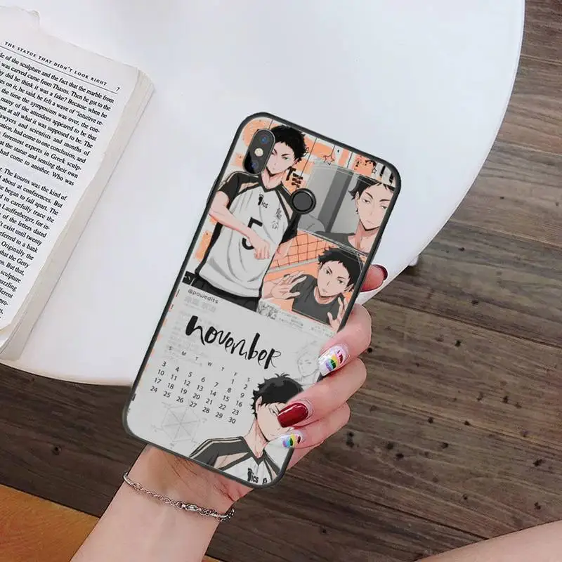 Haikyuu volleyball anime Japan Soft Phone Cover For Xiaomi Redmi Note 4 4x 5 6 7 8 pro S2 PLUS 6A PRO coque shell funda hull leather case for xiaomi Cases For Xiaomi