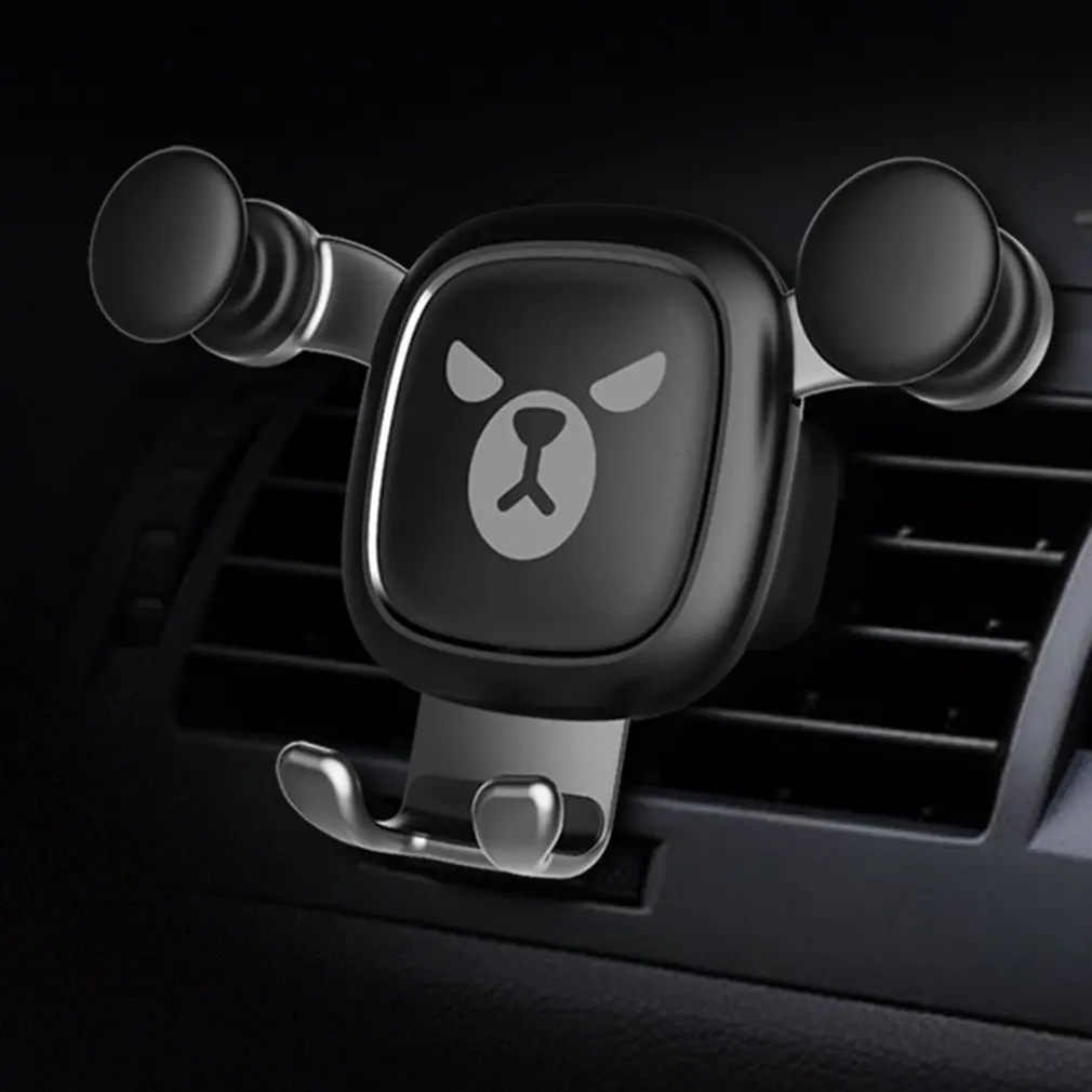 Универсальный автомобильный держатель Gravity Air Vent для мобильного телефона, свободный угол вращения для мобильного телефона, iPhone X/8/7/6s/Plus/5S/4S