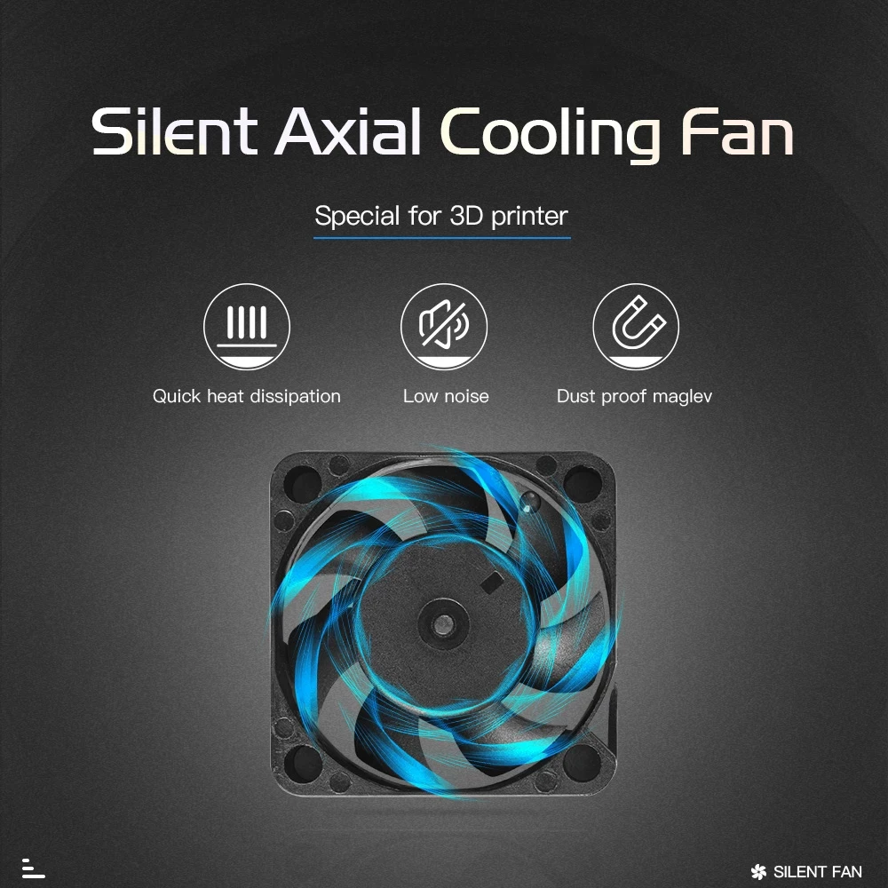 3D Printer Part 4010 Fan 24V 0.1A Silent Brushless Cooling Fan Oil Bearing Axial 40mmx40mmx10mm for Ender-3 v2 Ender3 barcode printer head