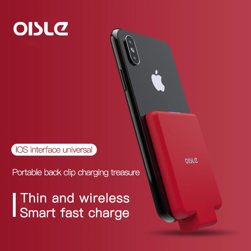 OISLE мини аккумулятор для iPhone 12 11X7 8 6 Plus SE XS MAX XR SE2 тонкий резервный внешний зарядное
