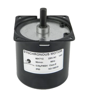 

CHANCS 60KTYZ AC Electric Motor 220V 50RPM Synchronous Reduction Motor Reversible Large Torque Small Motor