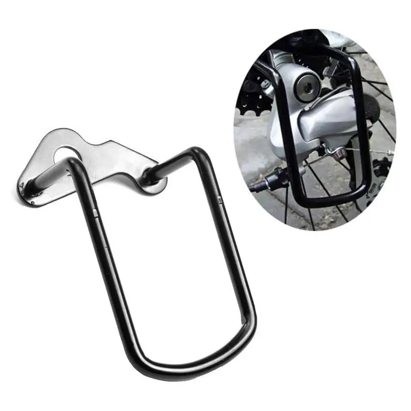 

Black Bicycle Gear Rear Transmission Protector Guard Derailleur Chain Bike Cycling Protection Iron Rear Derailleur