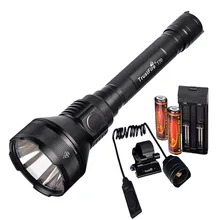 Trustfire T70 тактический флэш-светильник винтовка оружейный светильник XHP35 Led 2300LM охотничий фонарь Водонепроницаемый головной светильник(18650 батареи опционально