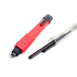 Stylo automatique pour le travail du bois avec 2 recharges, plomb plat, crayon Durable pour le travail du bois, crayons de charpentier 