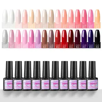 

COSCELIA 30PCS Set Gel Nail Polish Kit Pure Color UV LED Gel Varnish For Manicure Kit Soak Off Extension Nail Art Gel Nail Kit