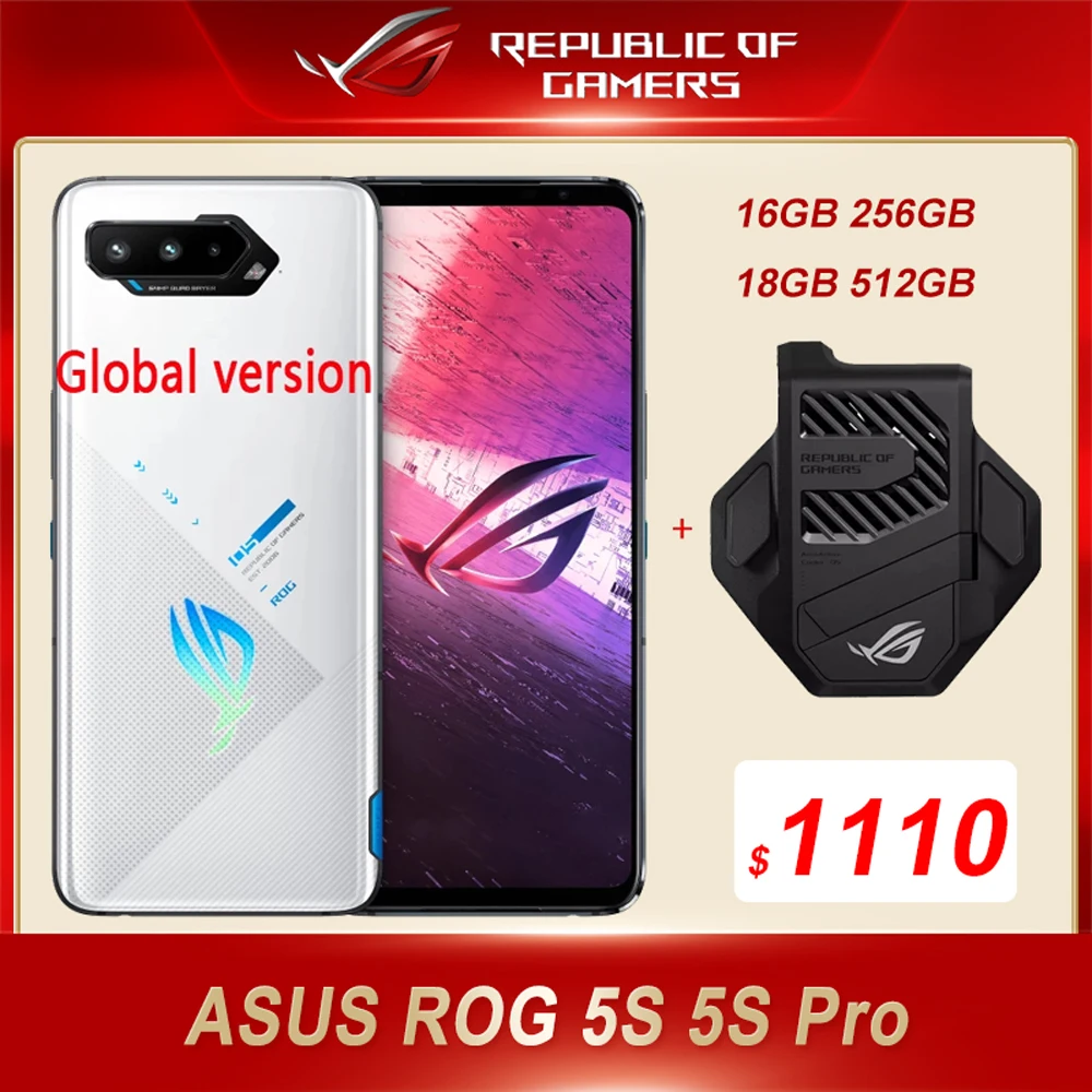 Смартфон ASUS ROG телефон игровой процессор Snapdragon 888 + 144 Гц 18 ГБ 512 экран 6 78 дюйма AMOLED 65
