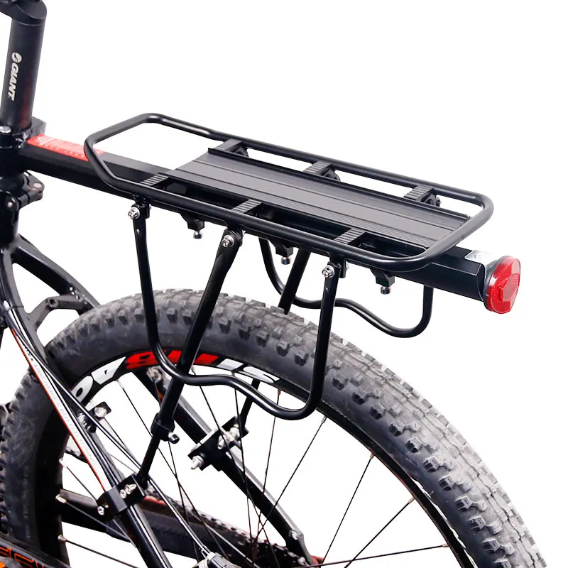 Porte-bagages Arrière Vélo Universel Noir 40x40cm - Support Sac Courses & Voyage